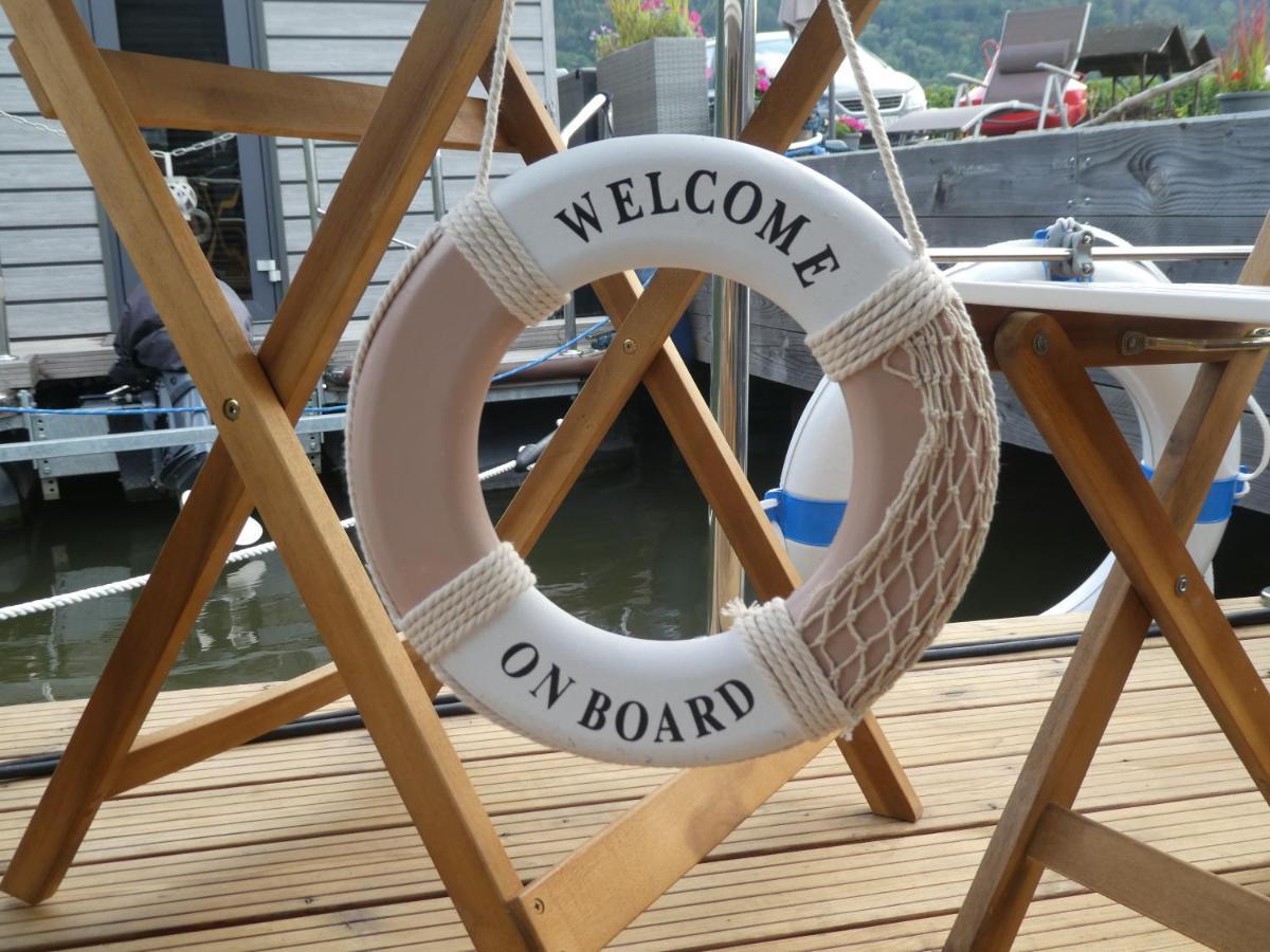 Hausboot Moselrose In Poelich Hotel Polich Luaran gambar